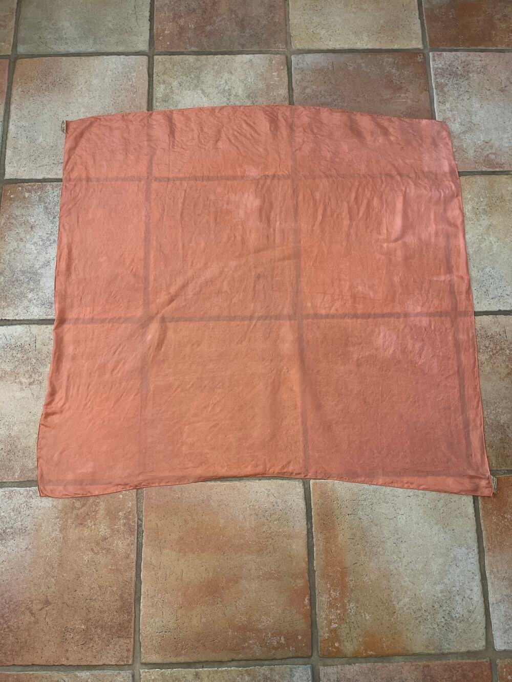 Vintage Scarves by Vera coral silk scarf